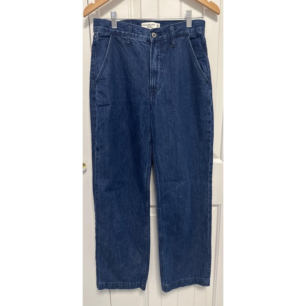 Abercrombie Fitch Womens Jeans Blue Curve Love The Loose High Rise Size 25/0